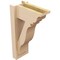 Ekena Millwork 6-in W x 12-in D x 20-in H Funston Trad Rough Cedar Woodgrain TimberThane Outlooker, Primed Tan OUTUR060X12X20FST04RCPR - alternate 6